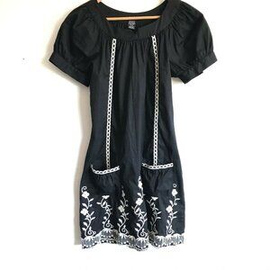 Rhapsody Dress Tunic Women's/Teen Size M Black And White Whimsywitch Whimsygoth